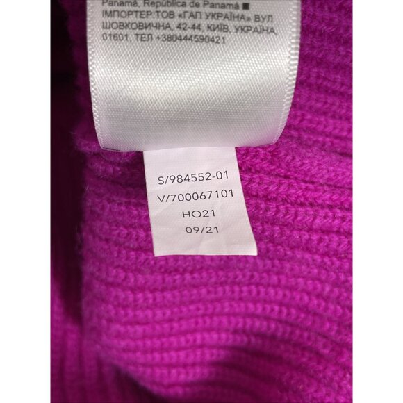 Athleta Wool Cashmere Aspen Turtleneck Sweater Womens Size Small Hot Pink - Picture 13 of 15
